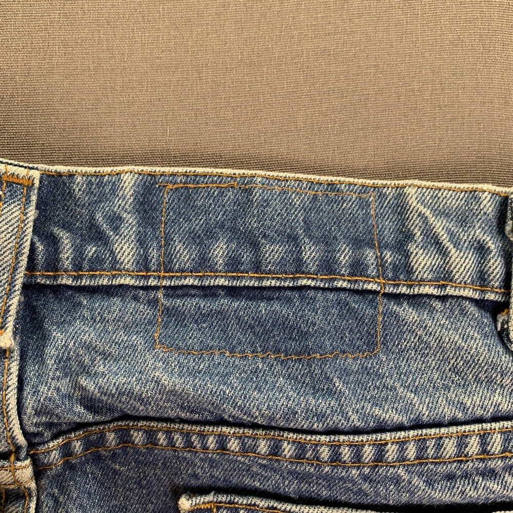 VTG Levis 40559 Jeans Mens 38x30 (Fits 36x29) Blue Straight Denim Orange Tab 80s - Picture 3 of 16